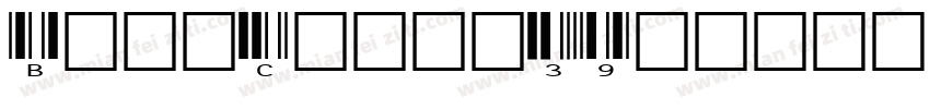 Bar Code 39 lesbar字体转换